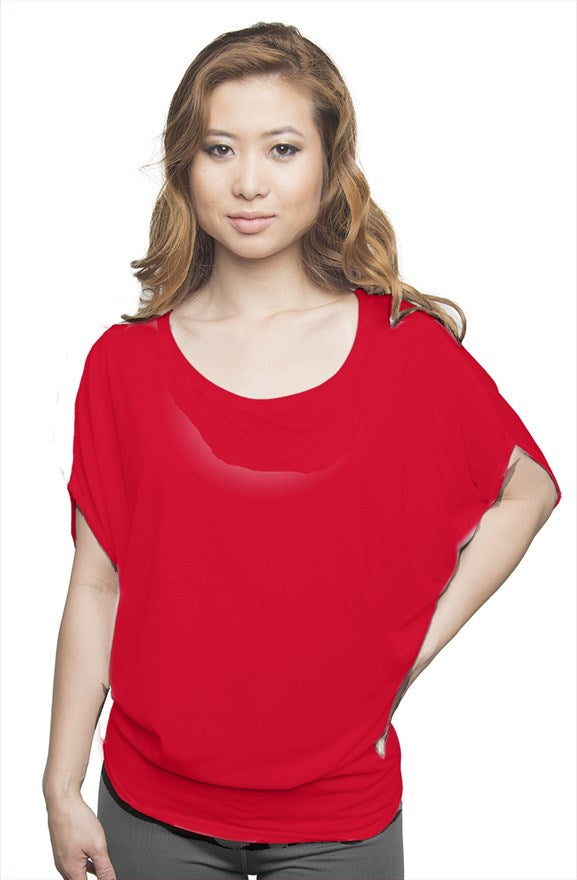 flowy draped tee